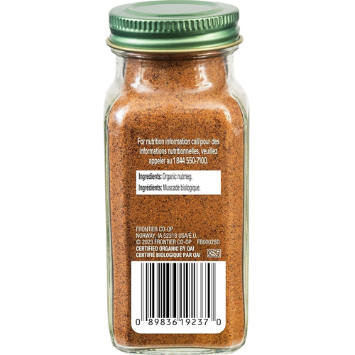 Pure Ground Nutmeg, 2.3 Ounce Jar,Aromatic, Subtly Spicy-Sweet Flavor, Organic, - Picture 2 of 6