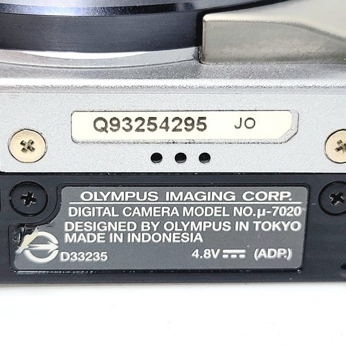 OLYMPUS 12 megapixels μ-7020 Digital Camera with battery & charger Tested Japan - Picture 8 of 10
