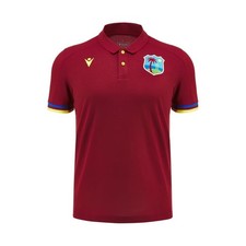 WEST INDIES CRICKET   POLO TRAVEL POLY SHIRT CRD - MACRON - Season 2024/25
