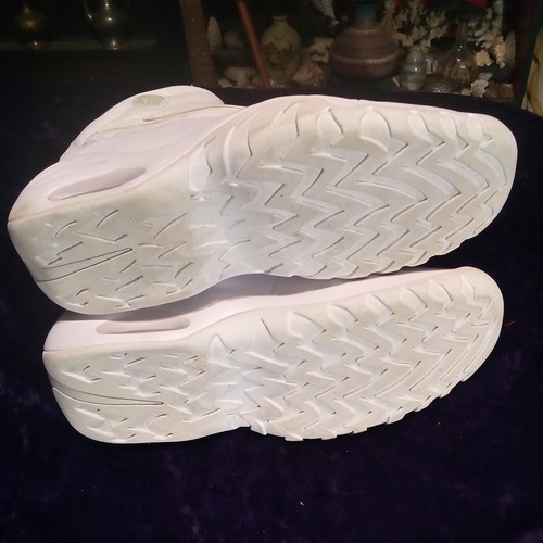 Taglia 11 Nike Air Shake Ndestrukt triple bianche og Dennis Rodman belle! - Foto 20 di 24