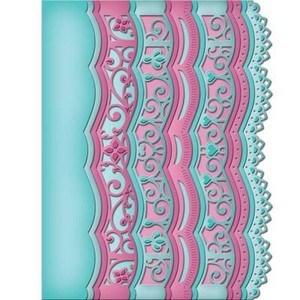 Cutting Dies S5-202 * Spellbinders Borderabilities SCALLOPED BORDERS TWO 2 7PK