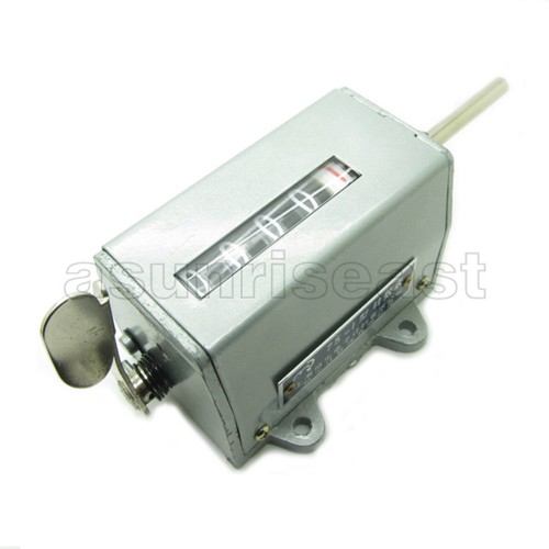 Mechanical 5 Digit 0-9999.9 Rotary Shaft Counter Resettable Gray Metal Case 75-I - Picture 1 of 6