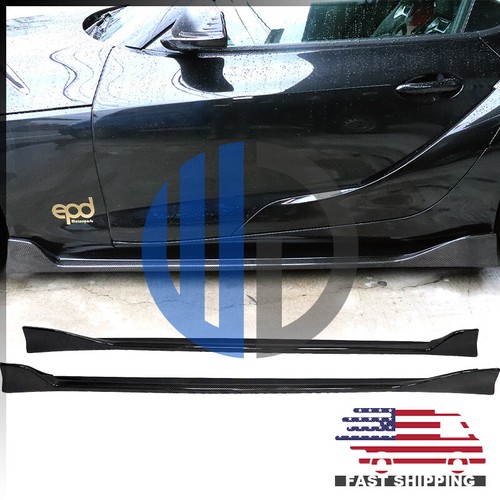 Faldones laterales de carbono estilo AG para Toyota Supra A90 A91 2019 2020 2021 2022 2023 - Imagen 2 de 6