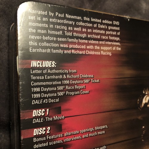 Dale Earnhardt Sr The Movie NASCAR DVD 6 Disc Set Narrated By Paul Newman Sealed - Picture 3 of 3