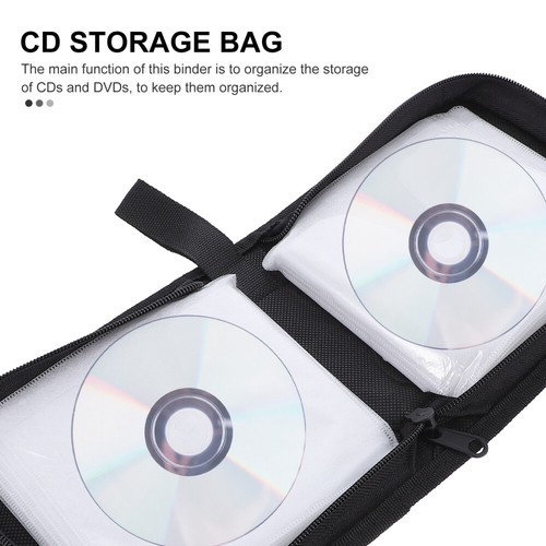 2 Pcs CD Bag Case Holder Organizer Holders Storage Cases for Home - Photo 6/12