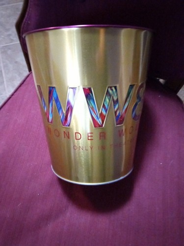 AMC Limited Edition Wonder Woman 1984 WW84 Popcorn Bucket Shiny Gold + Pink