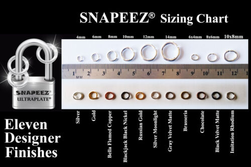 SNAPEEZ® II ULTRAPLATE® Silber Moonlight Sprungring 12 mm. Made in USA. - Bild 4 von 4