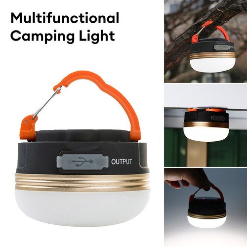 Tragbare LED Camping Laterne Zeltlicht Lampe Powerbank Wiederaufladbar mit Haken - Bild 2 von 19