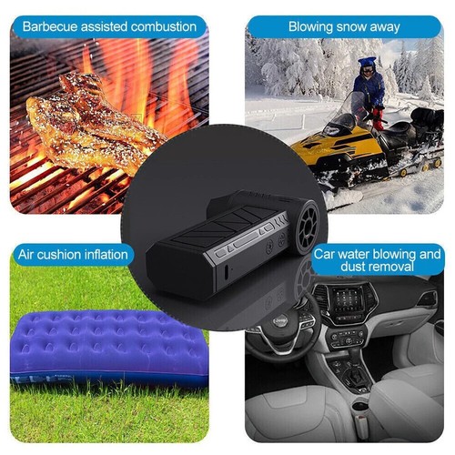 Jet Dry Mini Blower 130,000 RPM Portable Air Blower Super Jet Fan Turbo Black - Picture 11 of 14