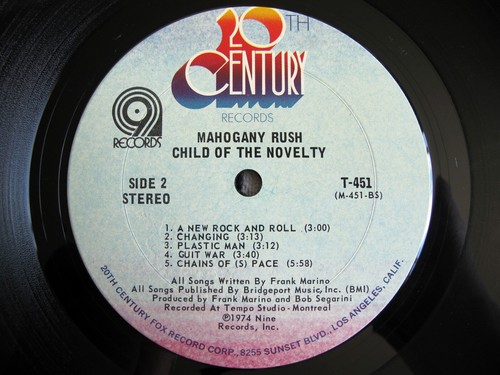 Mahogany Rush Child of the Novelty 1974 Rock LP Vinyl Record T-451 Grade VG - Picture 8 of 9