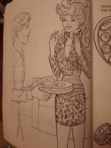 Vintage used 1991 Barbie Giant Color/Activity Golden Book. Pink name on cover - Picture 9 of 12