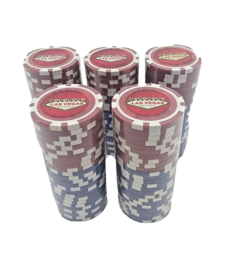 Fichas de póquer de casino de Las Vegas 225 total 120 azul 80 rojo 25 verde - Imagen 5 de 10
