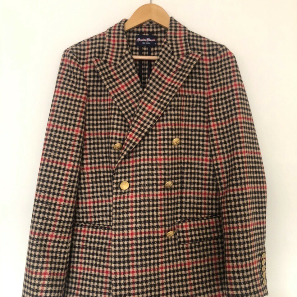 Womens checked blazers cheap