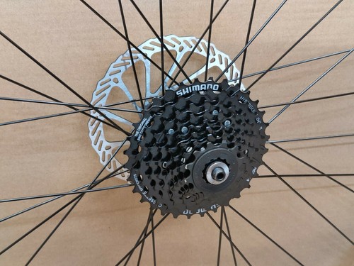 QR 700c 28" Hybrid Bike REAR DISC Wheel 7/8/9/10 Speed Shimano Cassette Option - Picture 2 of 8