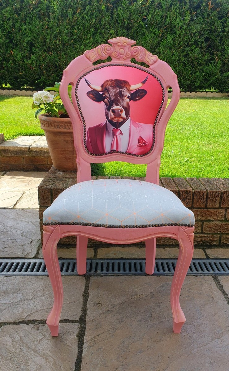 Shabby Chic French Style Accent Dining Bedroom Chair - Main Image