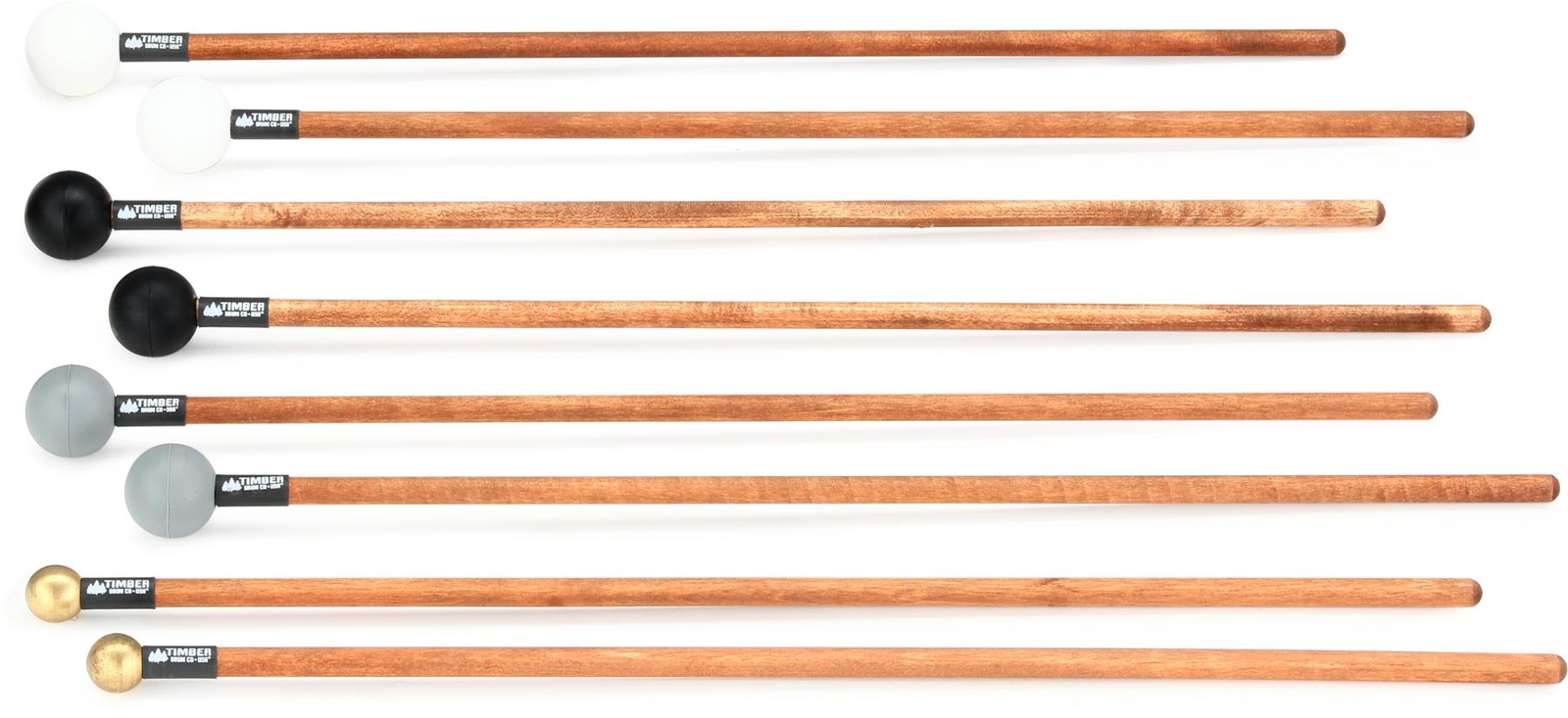 Комбинированный набор молотков Timber Drum Company T9C - комплект из 4 пар (2 упаковки)