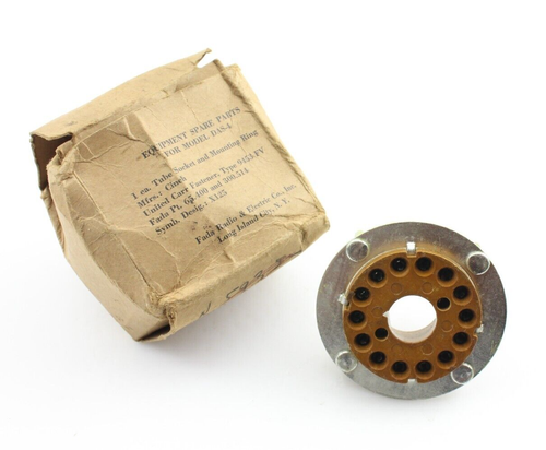 New Qty 1 NOS FADA 65.400 300.514 DAS-4 Radio 14 Pin Tube Socket w Mounting Ring - Picture 6 of 17