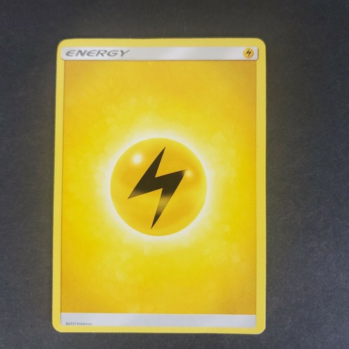 Pokemon Lightning Energy Card 2017 Yellow