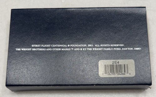2003 US Mint First Flight Centennial Silber Dollar Münze Stempelglanz mit Box & COA - Bild 12 von 13