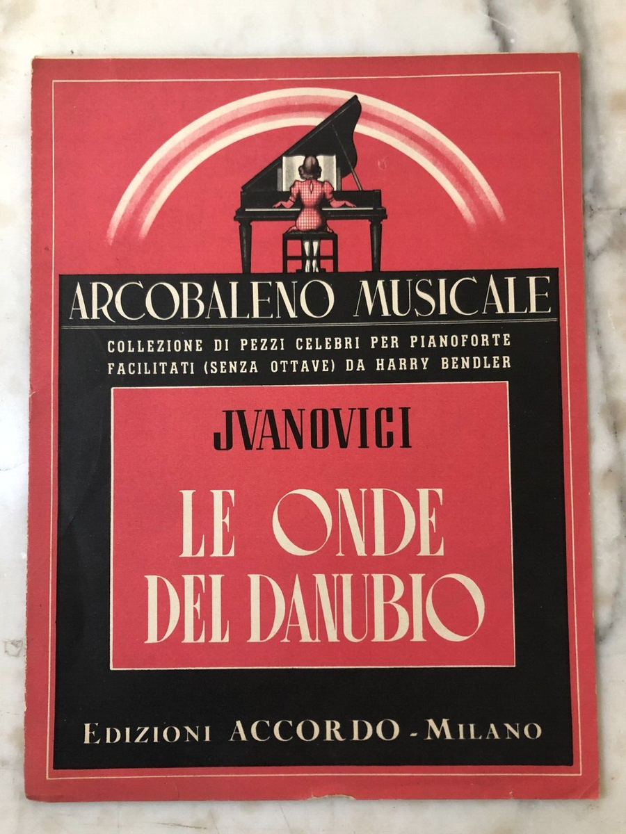 Spartito musicale Le onde del Danubio 1946 Jvanovici Edizioni