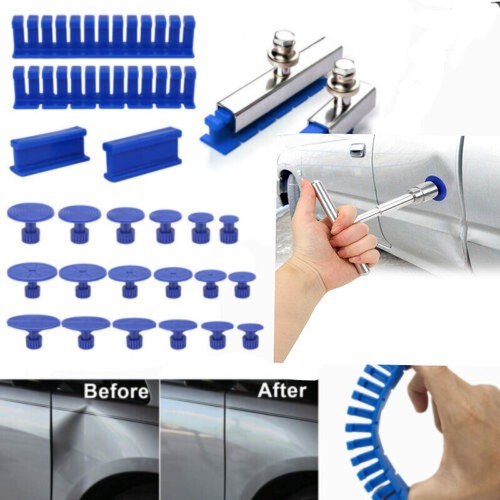 Car Paintless Dent Repair Tool Auto Slide Hammer Hail Damage Remover Puller Kit - Picture 1 of 30