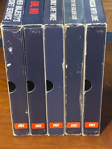 James Bond 007 VHS Big Box Lot Of 5 - Dr. No, Sean Connery, Rare! - Picture 5 of 10