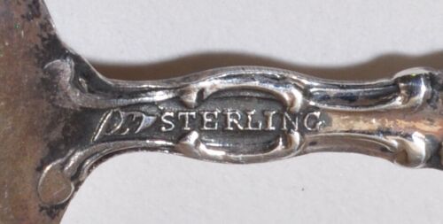 Antique Sterling Silver Salt Cellars-Set 6- Mechanics Sterling Co. -w/spoons - Picture 3 of 9