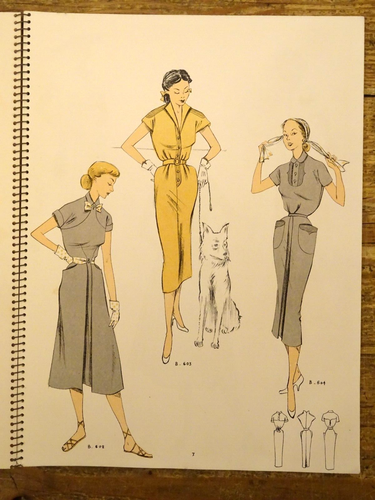 Altes Album Modekatalog Sommer 1952 Ideen Kleider Nähen Paris 24 Bretter - Bild 6 von 15