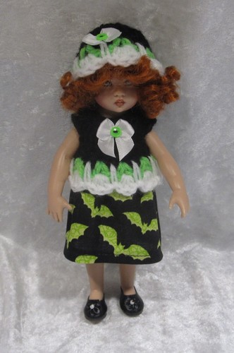 Made to fit RILEY KISH,  Handmade Clothes #19 Skirt, Crochet Top & Hat Set - Picture 1 of 3