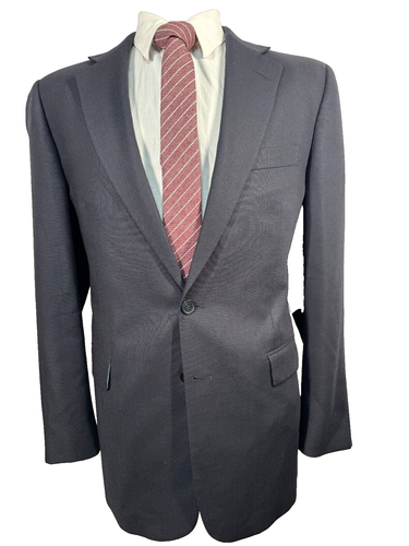 CHARLES TYRWHITT Mens Navy Blue CLASSIC FIT Suit Sport Coat Blazer Jacket 42R - Picture 1 of 10