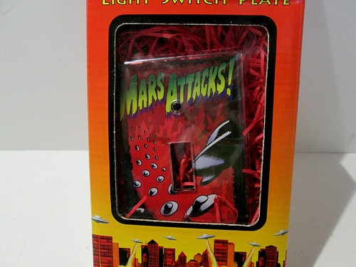 Mars Attacks Action Figure Light Switch Plate New Old Stock 1996 Primal Lite Inc - Picture 2 of 9