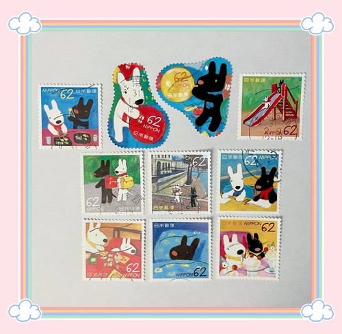 Japan Gaspard et Lisa stamp +stock card Gaspard et Lisa used stamp sets 2019 UK - Picture 22 of 23