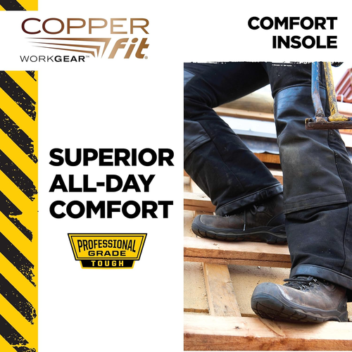 Ingranaggio da lavoro uomo Copper Fit solette resistenti per stare in piedi tutto il giorno triplo strato - Foto 4 di 4
