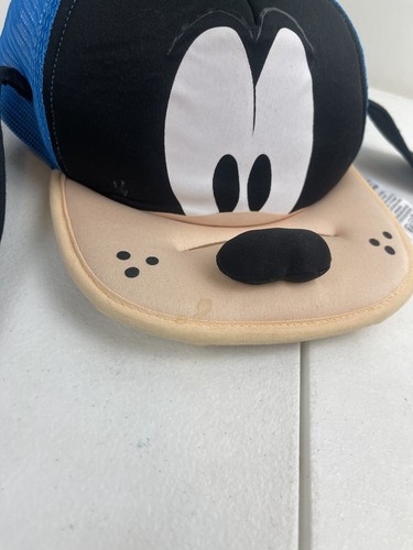 Disney Parks Goofy Face Ears Foam Mesh Trucker Snapback Baseball Hat Cap - Picture 2 of 3