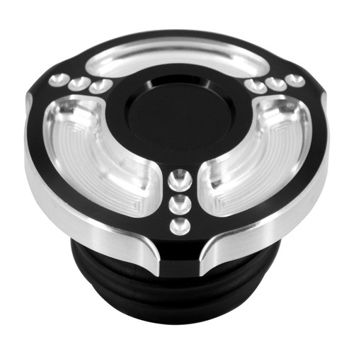 CNC Dot Belüftet Tankdeckel Kraftstofftank Rechtsgewinde Für Harley Softail Dyna - Picture 13 of 18