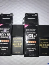 2 Box Lot BLACK RADIANCE True Complexion Match Me Foundation 8432 LIGHT TO MED