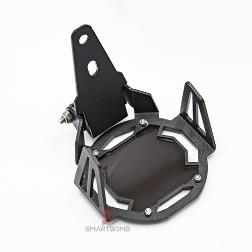 2 Motorrad-Scheinwerferschutz aus farbigem Aluminium SCHWARZE Zusatzscheinwerfer - Bild 9 von 12