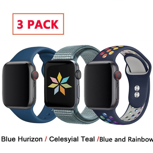 3 PACK Band For Apple Watch Ultra2 9 8 7 6 5 4 Nylon Silicone Band Strap 38/49mm - Bild 43 von 59