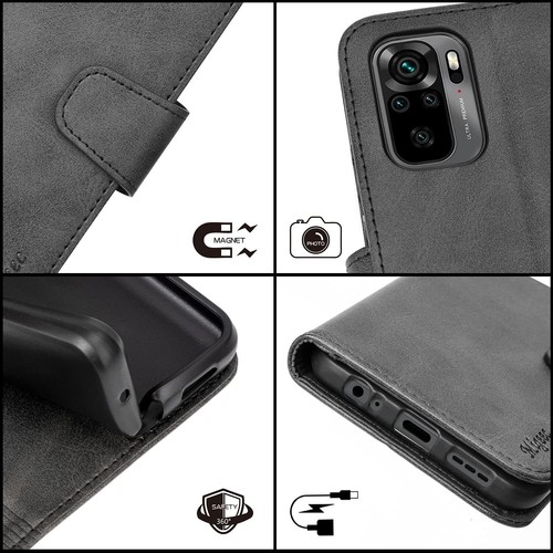 Flip Case For Xiaomi Redmi Note 10 / Mi 11 /Pro Wallet Phone Cover Magnetic Card - Picture 33 of 275