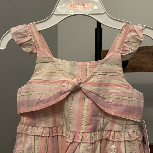 JUICY COUTURE Girl's sleeveless Striped Twist Dress size 6 NEW - Picture 5 of 6