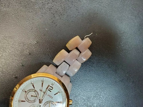 Michael Kors Women's Audrina Mother Of Pearl Watch MK6312 For Parts or Repair - Picture 8 of 11