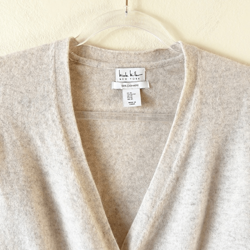 Nicole Miller 100% Cashmere Wrap Sweater Size XS - Picture 2 of 8