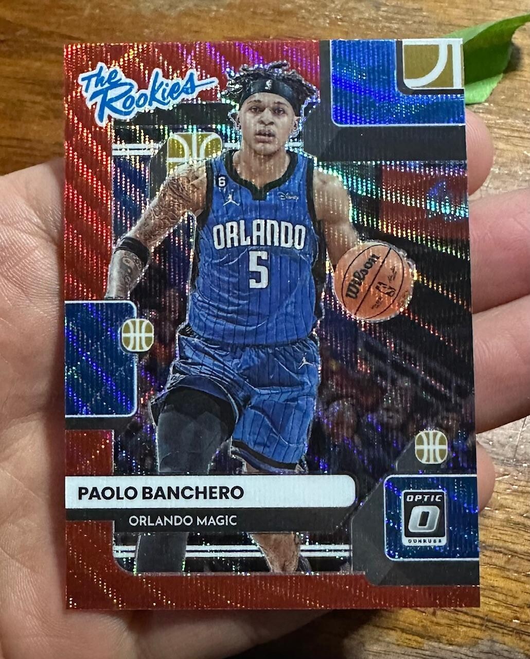 2022-23 Donruss Optic #1 Paolo Banchero The Rookies Red Wave Magic NM-MINT