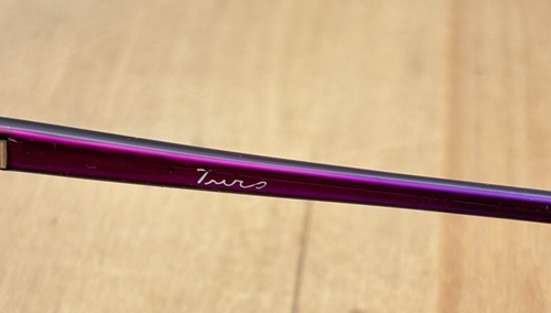 Gafas moradas vintage de gran tamaño, marcadas Tura - Imagen 3 de 4