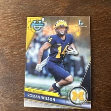 2023 Bowman U Chrome Roman Wilson 1st Bowman Michigan Wolverines #169