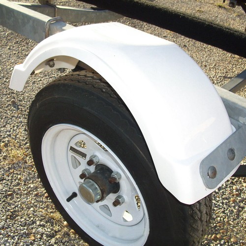 Lot de 2 ailes de remorque à essieu unique PWC/Jet avec étape pour roue de pneu 8"-12" - Photo 6/12