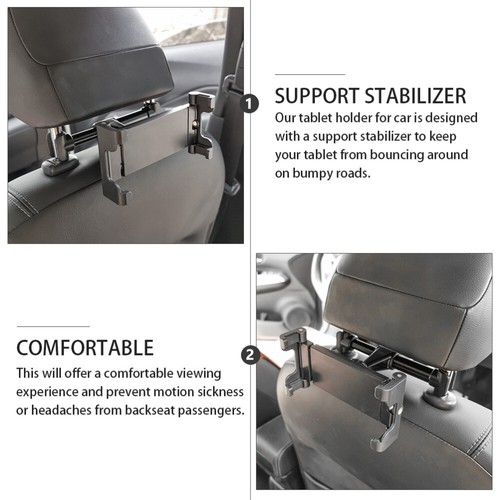 Mobile Phone Holder 360 Rotation Car Headrest Mount Universal Backseat - 第 6/12 張圖片
