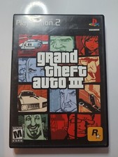 Grand Theft Auto 3 (Playstation 2) GTA III PS2 Game, Box NO MANUAL OR MAP