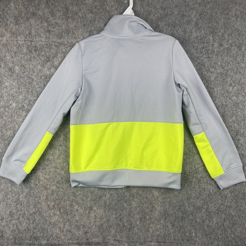 Nike Unisex Kids Size 5 Full Zip Jacket Gray and Yellow - Picture 6 of 6