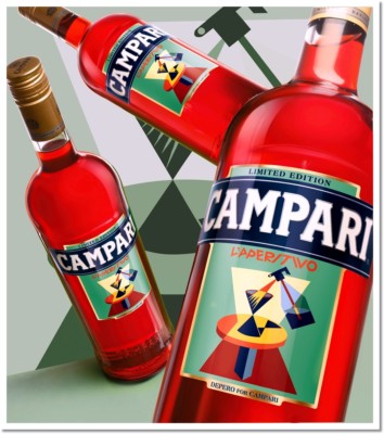 Italian Campari l/'apéritif 1926 Vintage Liquor Advertising Canvas Print 20x29